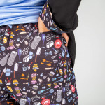 Pantalon unisexe avec cordon élastique en microfibre antibactérienne KUKUXUMUSU UNIFORMES GARY'S 700001