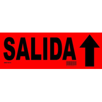 ADHESIVO SALIDA 35x12.50 cm (Pack de 10 Unidades)
