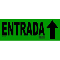 ADHESIVO ENTRADA 35x12.50 cm (Pack de 10 Unidades)