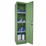 Pesticide safety cabinet with 1 door and 4 shelves 150 L ECOSAFE