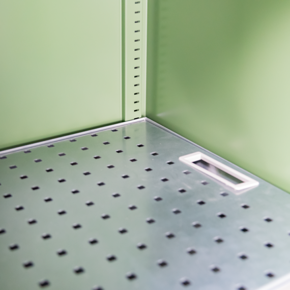 Armoire sécurisée pour pesticides avec 2 portes et 3 compartiments ECOSAFE