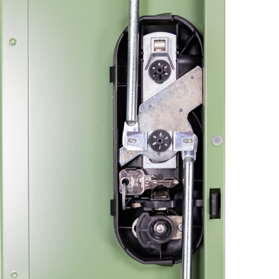 Armoire sécurisée pour pesticides avec 2 portes et 3 compartiments ECOSAFE