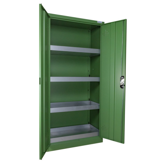 Armoire sécurisée pour pesticides avec 2 portes et 3 compartiments ECOSAFE
