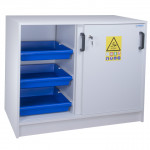 Corrosion resistant cabinet for acids and bases (sliding doors) 110 L ECOSAFE