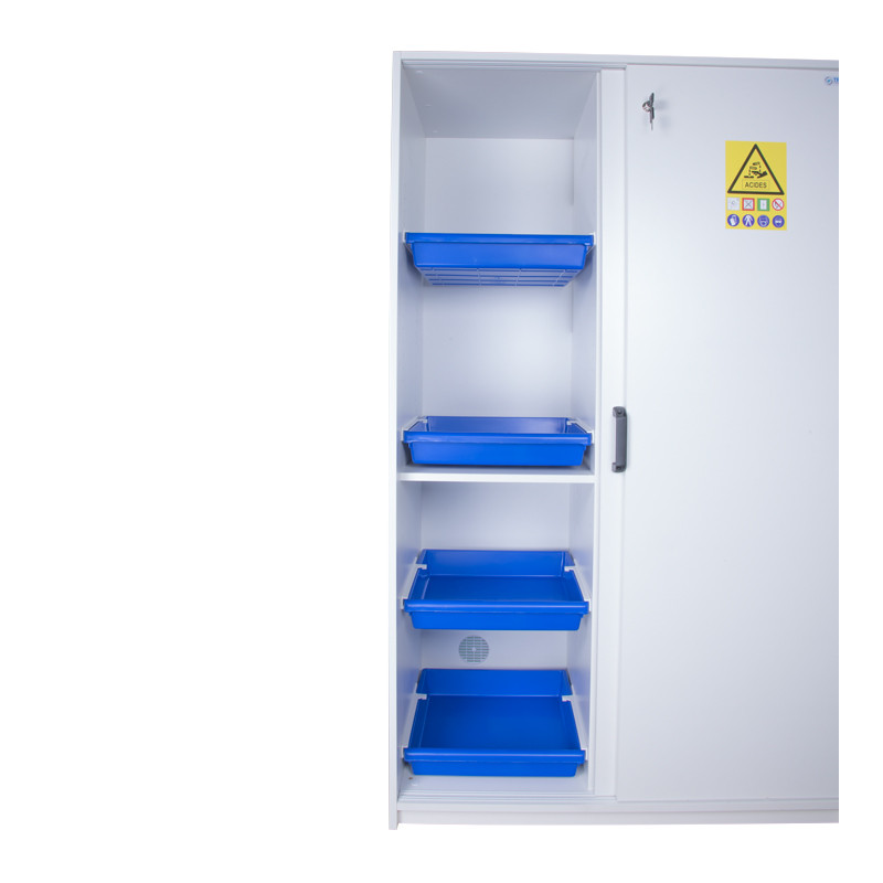 High safety cabinet resistant to corrosion in PVC for acids and bases 220 L ECOSAFE for laboratories