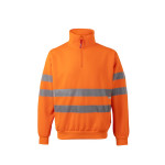 Sweatshirt fluorescente com fecho de alta visibilidade VELILLA