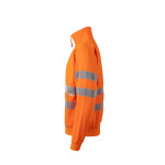 Sweatshirt fluorescente com fecho de alta visibilidade VELILLA
