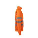 Sweatshirt fluorescente com fecho de alta visibilidade VELILLA
