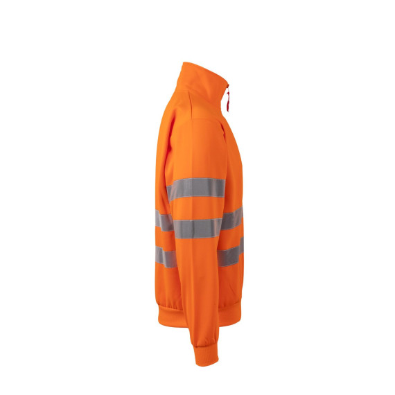 Sweatshirt fluorescente com fecho de alta visibilidade VELILLA