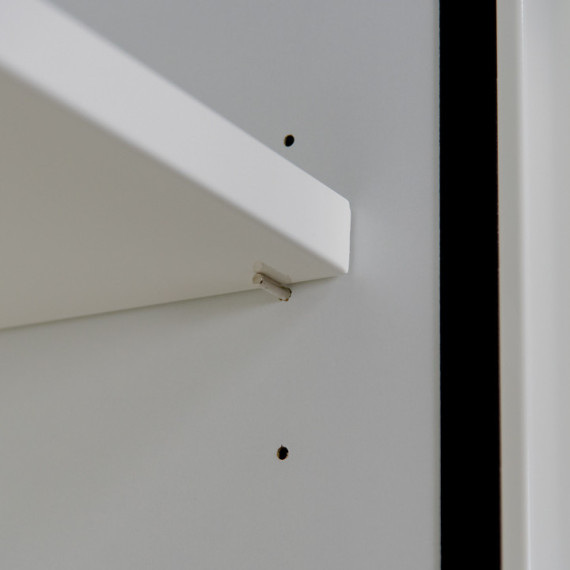 Armadio di 105 minuti con 2 ripiani, 1 vaschetta e 2 porte per infiammabili ECOSAFE
