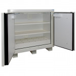 105-minute cabinet with 2 shelves, 1 bin, and 2 doors for flammable materials ECOSAFE.