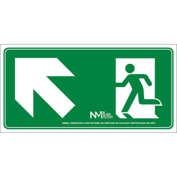 Signal Sign Up Ring Left Leaved (Single Pictogram) Luminescent