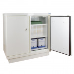 Fireproof 2-door document desk cabinet (60 minutes) ECOSAFE