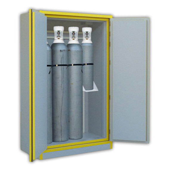 Armoire de sécurité haute pour cylindres de gaz comprimé 2 Portes ECOSAFE