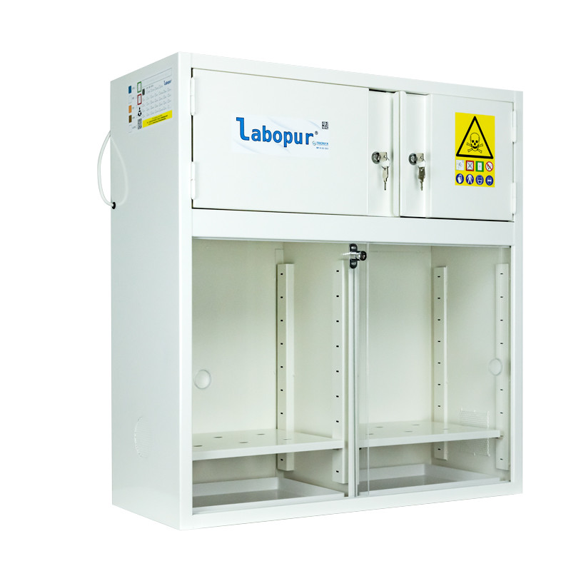 Armario de seguridad con ventilación con filtro de pared o apilable para productos peligrosos 41L ECOSAFE