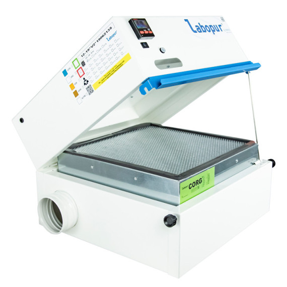 Caja de aire de reciclaje de filtración- filtración (entregada sin filtro) para armarios ECOSAFE