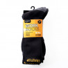 Black long breathable socks one size (pack of 3 pairs) KITO SAFETOP