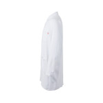 White lab coat with collar, antibacterial treatment and liquid repellent UNISEX 539010 VELILLA