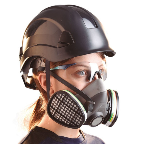 Very soft class 1 buccal-nasal semi-mask made of hypoallergenic rubber SAFETOP.
