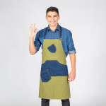 Apron with bib made of twill with four front pockets REDLINE Combi Denim GARY'S