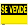 Signo de aviso "Para venda" amarelo SEKURECO