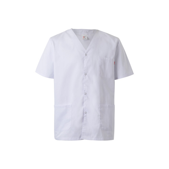 Sanitary jacket with automatic buttons and V-neck VELILLA Series 535201