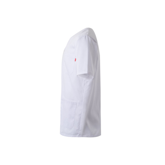 Sanitary jacket with automatic buttons and V-neck VELILLA Series 535201