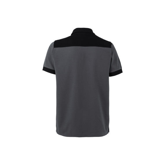 Polo bicolor de manga curta em canvas stretch VELILLA
