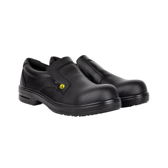 Mokassin Schuhsicherheit Baker Velilla Serie 807101 S2 ESD SRC Metallfrei schwarz