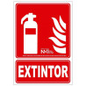 Signal d'Extincteur avec photo luminescente homologuée SEKURECO