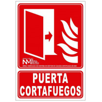 Fire door sign close after using luminescents