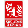 Signo de segurança Equipamento de respiração autônomo luminoso 210 x 300 mm