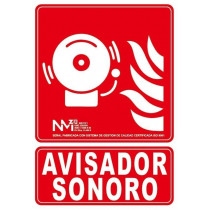 Señal "Avisador Sonoro" Luminiscente