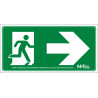 Exit Sign Right Door (pictogram only) luminescent SEKURECO