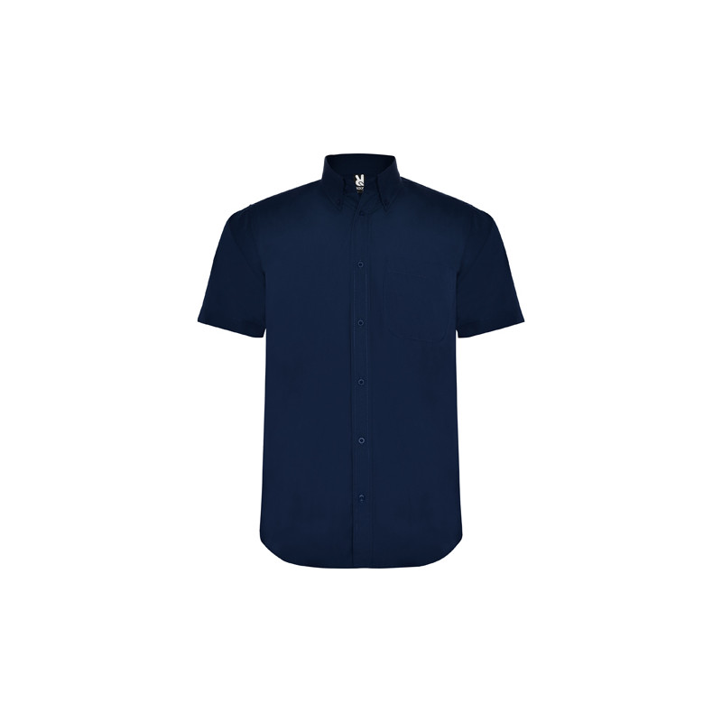 T-shirt à manches courtes et col starch classique à 1 bouton modèle masculin AIFOS ROLY