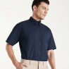 Camicia a maniche corte con colletto classico stirato a 1 bottone modello maschile AIFOS ROLY