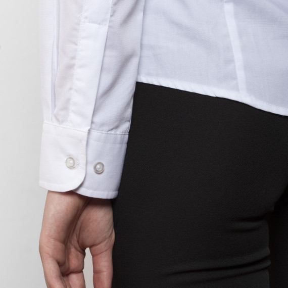 Basic long-sleeve fitted shirt with button placket SOFIA L/S ROLY