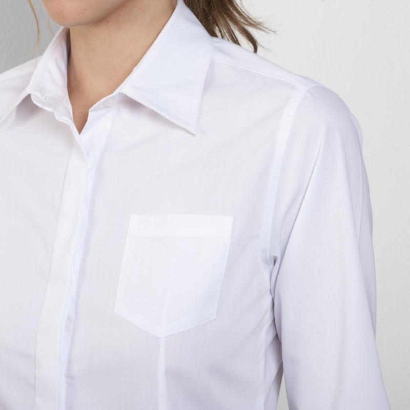 Camiseta básica de manga comprida de corte entrelaçado e tapete com botões SOFIA L/S ROLY