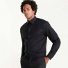 Long-sleeved stretch fabric shirt with interlining collar MOSCU ROLY