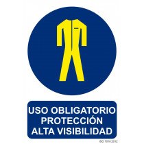 Segnale Usando protezione obbligatoria ad alta visibilità con inchiostri UV