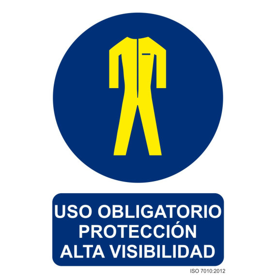 Segnale Usando protezione obbligatoria ad alta visibilità con inchiostri UV