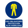 Mandatory Use Sign High Visibility Protection, with SEKURECO UV inks