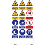 Multiple poster sign with UV 500 x 900 mm inks