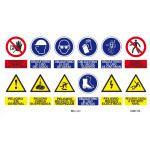 Signe d'affiche multiple horizontale avec des encres UV 900 x 500 mm