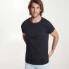 TECKEL ROLY Camiseta de manga curta com gola redonda e 4 camadas com bolso