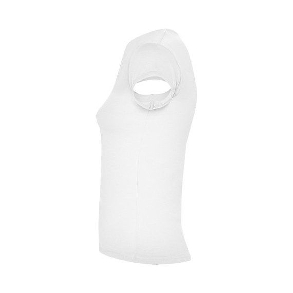 T-shirt femminile aderente con collo rotondo e apertura a V BELICE ROLY