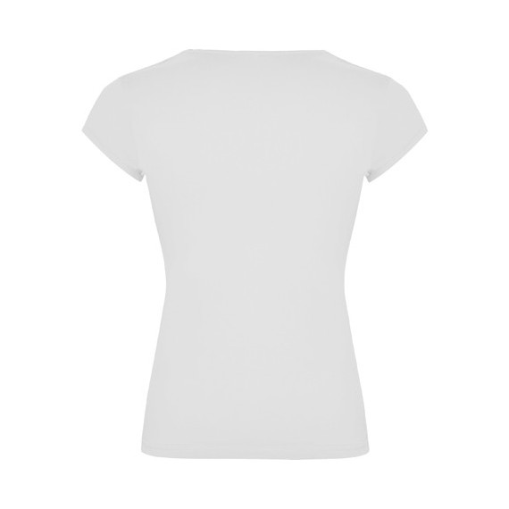 T-shirt femminile aderente con collo rotondo e apertura a V BELICE ROLY