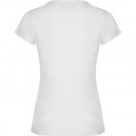 Women's short sleeve t-shirt with fine ribbed collar BALI ROLY