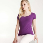 Kurzarm-T-Shirt mit zartem Rundhalsausschnitt Ribeled Guadalupe Roly