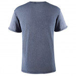 Short sleeve t-shirt with denim effect and 1x1 collar HUSKY ROLY